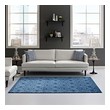 beige rug 5x7 Modway Furniture Rugs Moroccan Blue and Light Blue