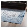 grey and white rugs for living room Modway Furniture Rugs Moroccan Blue and Ivory