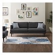 green area rugs for living room Modway Furniture Rugs Blue, Brown and Beige