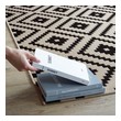beige and grey rug Modway Furniture Rugs Black and Beige
