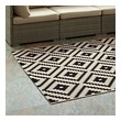 blue and beige area rug Modway Furniture Rugs Black and Beige