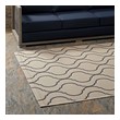 kitchen floor carpet Modway Furniture Rugs Beige and Gray
