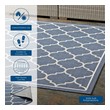 3 foot rug Modway Furniture Rugs Rugs Blue and Beige