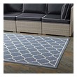 carpet floor runners Modway Furniture Rugs Blue and Beige