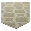 carpet as a rug Modway Furniture Rugs Beige and Light Green