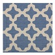 teal carpet rug Modway Furniture Rugs Blue and Beige