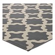 8 by 11 rug Modway Furniture Rugs Gray and Beige