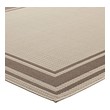 knotted area rug Modway Furniture Rugs Light and Dark Beige
