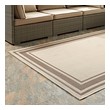knotted area rug Modway Furniture Rugs Light and Dark Beige