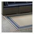 5 ft rug Modway Furniture Rugs Blue and Beige