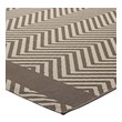 teal and black area rug Modway Furniture Rugs Light and Dark Beige
