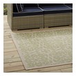 3 x 5 rugs Modway Furniture Rugs Light Green and Beige