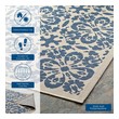 carpet sizes for living room Modway Furniture Rugs Blue and Beige