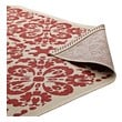 large floor mats for living room Modway Furniture Rugs Red and Beige