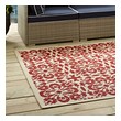 large floor mats for living room Modway Furniture Rugs Red and Beige