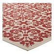 area rug brands Modway Furniture Rugs Red and Beige