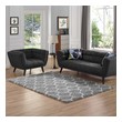 10 x 15 rug Modway Furniture Rugs Gray and Ivory