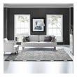 pink and blue area rug Modway Furniture Rugs Gray and Ivory