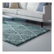 long hallway rug Modway Furniture Rugs Aqua Blue and Ivory