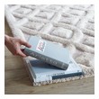 hand knotted area rugs Modway Furniture Rugs Ivory and Light Gray
