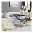ivory 8 x 10 rug Modway Furniture Rugs Rugs Blue, Gray, Yellow, Ivory, Pink
