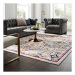 large white area rug Modway Furniture Rugs Rugs Ivory, Blue, Orange, Yellow, Red