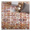 10 by 10 area rugs Modway Furniture Rugs Ivory, Blue, Orange, Yellow, Red