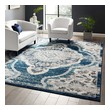 home decor rugs Modway Furniture Rugs Ivory and Blue
