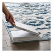 blue carpet rug Modway Furniture Rugs Ivory and Blue