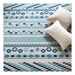 solid color rugs 8x10 Modway Furniture Rugs Ivory and Blue