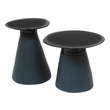 metal pedestal table base Oggetti Black/Blue