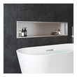 tub surround over tile Pulse Brushed Stainless Steel