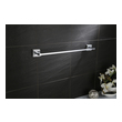 heated towel rail in shower Ruvati Accessories Chrome / Crystal