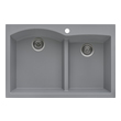 double kitchen sink for 30 inch cabinet Ruvati Kitchen Sink Double Bowl Sinks Silver Gray