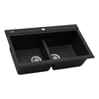 top mount stainless steel sink Ruvati Kitchen Sink Midnight Black