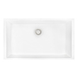 drop in single bowl stainless steel sink Ruvati Kitchen Sink Arctic White