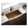 franke undermount single bowl kitchen sink Ruvati Kitchen Sink Copper Tone Matte Bronze