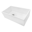 single bowl drop in kitchen sink with drainboard Ruvati Kitchen Sink White