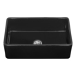 single bowl single drainer sink Ruvati Kitchen Sink Gloss Black