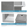 stainless steel sink 30 x 16 Ruvati Kitchen Sink Stainless Steel