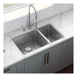 blanco black double sink Ruvati Kitchen Sink Stainless Steel