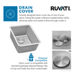 single bowl sink with drain board Ruvati Kitchen Sink Stainless Steel