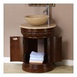 used bathroom sinks and vanities Silkroad Exclusive Bathroom Vanity English Chestnut Traditional