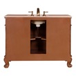 reclaimed wood bathroom cabinet Silkroad Exclusive Bathroom Vanity English Chestnut Traditional