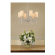 small silver chandelier Thomas Lighting Chandelier Chandelier Brushed Nickel Transitional