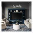 black tv stand with storage Tov Furniture Entertainment Centers Blue