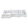 leather sectional with left chaise Tov Furniture Sectionals Pearl