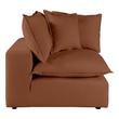 ottoman accent chair Tov Furniture Sofas Rust