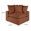 ottoman accent chair Tov Furniture Sofas Rust