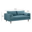 sectional sofa with fold out bed Tov Furniture Sofas Blue